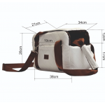 Prenosná taška pre psa Golden dog Lux - biela